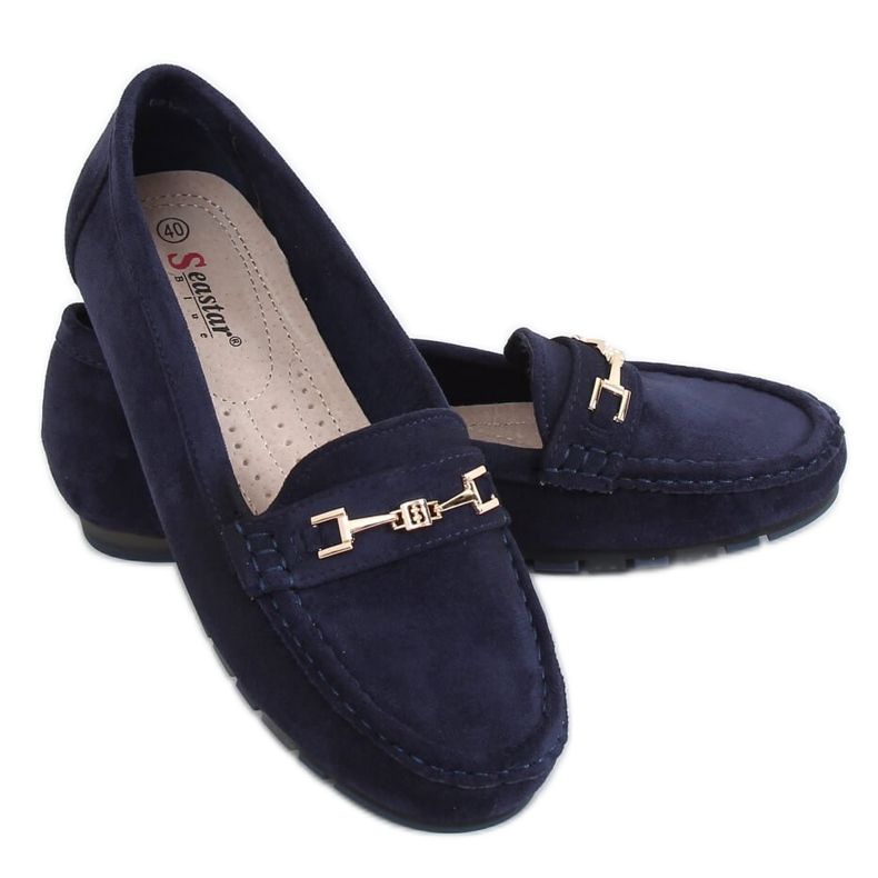 Marineblaue Loafer für Damen GS12P Navy navy blau
