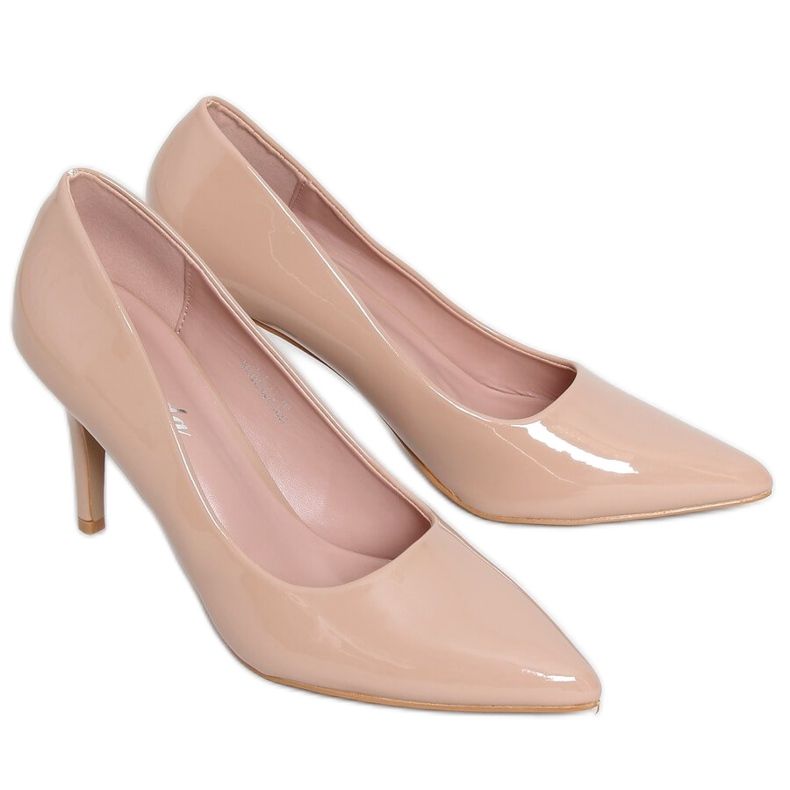 Damen Stilettos beige und rosa S-631 Pink