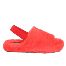 Orange X8130 Orange Damenhausschuhe mit Gummizug