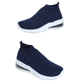 LF-12 Marineblaue Socken Sportschuhe navy blau