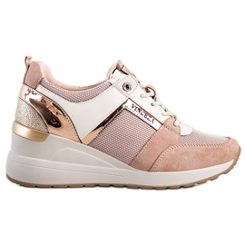 Stylische VINCEZA Sneaker rosa
