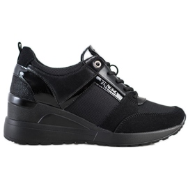Stylische VINCEZA Sneaker schwarz