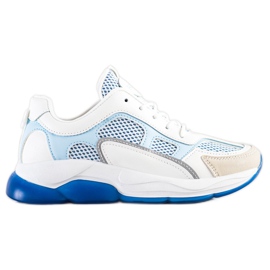 Via Giulia  Sneakers mit Glitzermode weiß blau