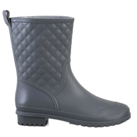 SHELOVET Modische gesteppte Galoschen grau