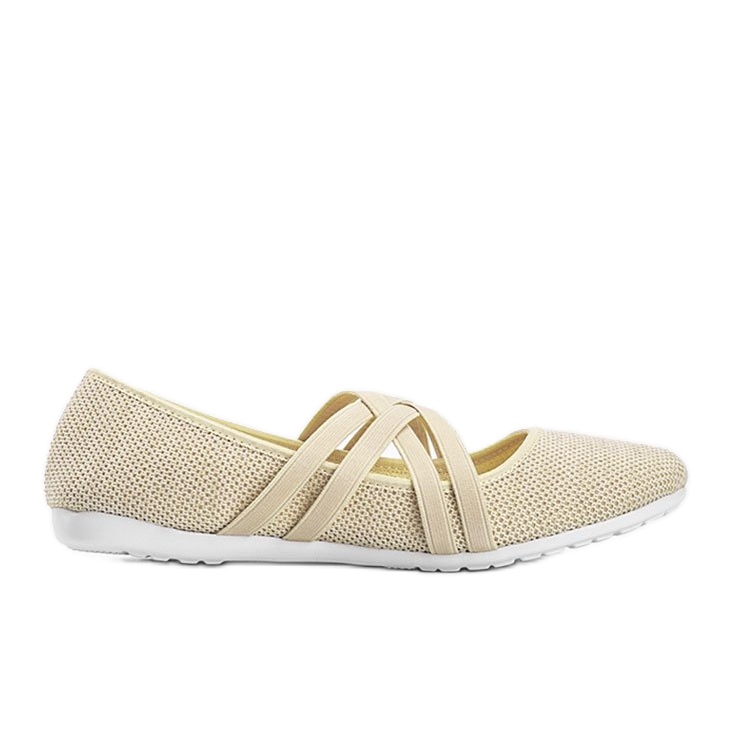Beige Stoffballerinas LD8E07