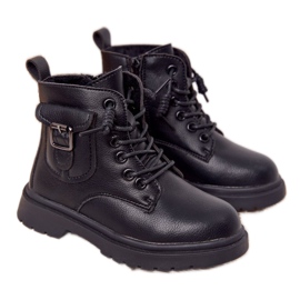 Apawwa Kinderstiefel mit Tasche Schwarz TikTok