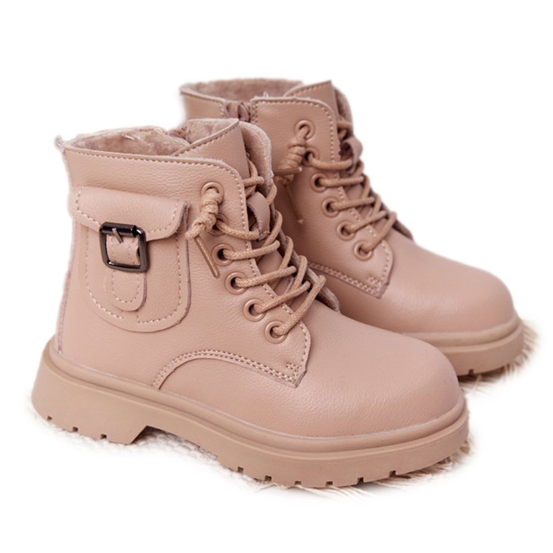 Apawwa Kinderstiefel mit Taschen in Beige TikTok