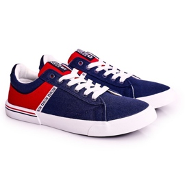 Herren Sneaker Big Star FF174137 Marineblau-Rot navy blau