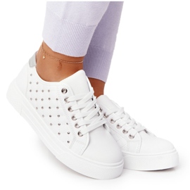 PS1 Damen-Sneaker mit weiß-silberner Fondness-Steppung