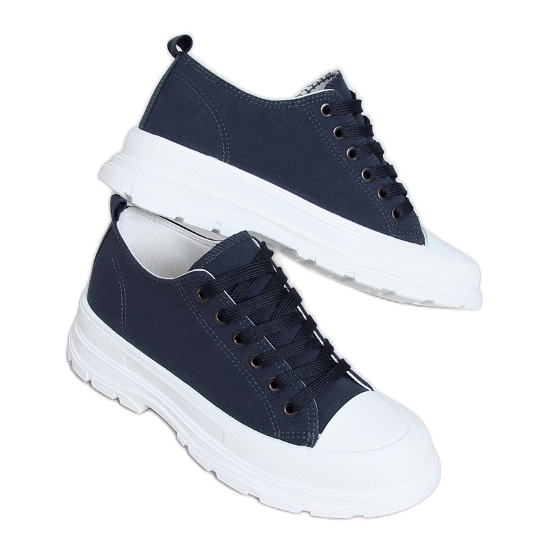 Marineblaue Damen-Sneakers LA122 Navy navy blau