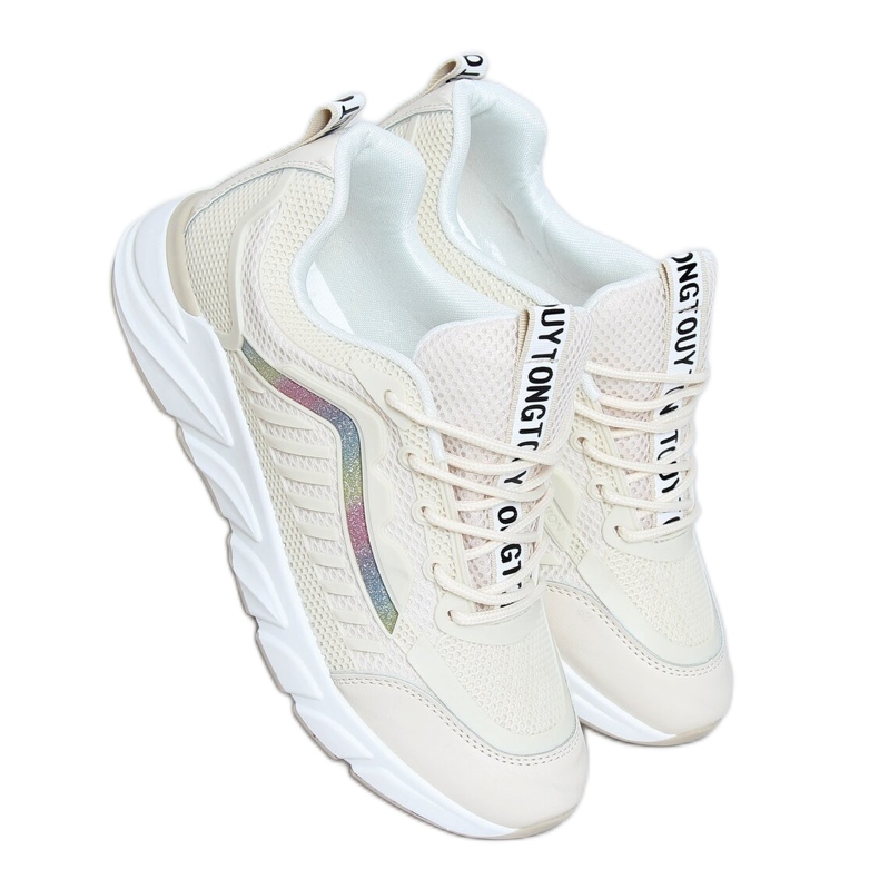 Beige Sportschuhe für Damen J143 Beige