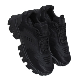Schwarz LA155P Schwarze Sportschuhe