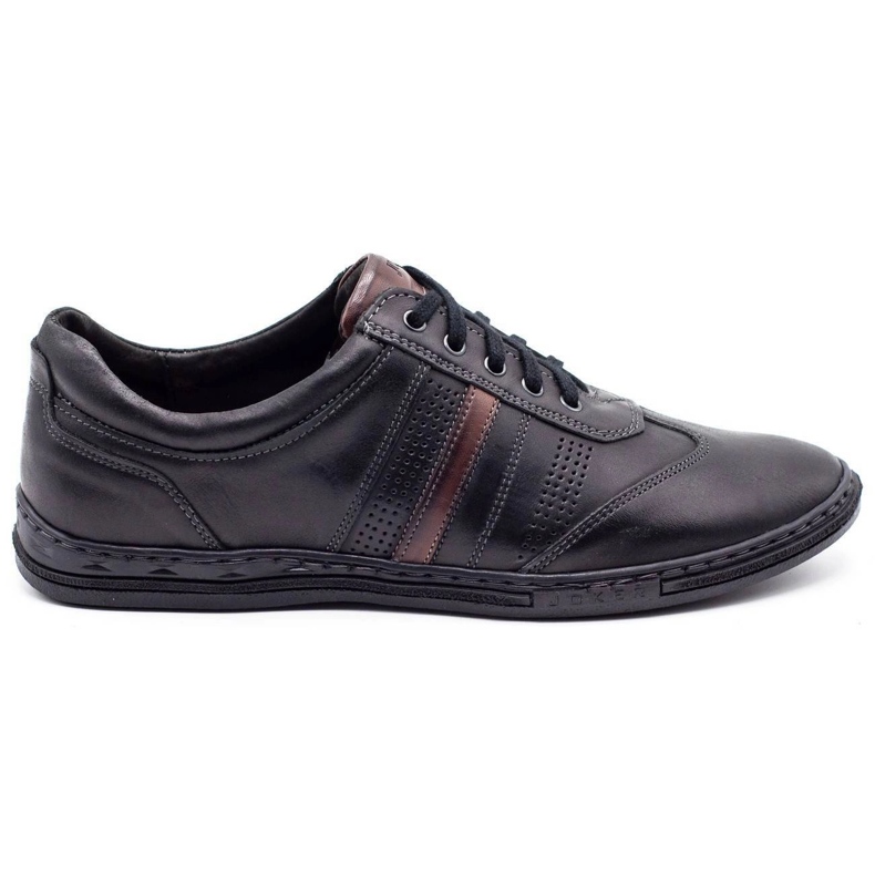 Joker Schwarze Herren Lederschuhe 521