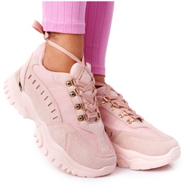 PS1 Sneakers für Damen auf großer Sohle Pink Good Mood rosa