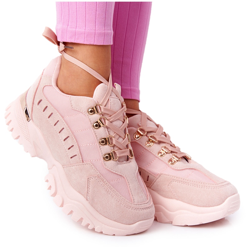 PS1 Sneakers für Damen auf großer Sohle Pink Good Mood rosa