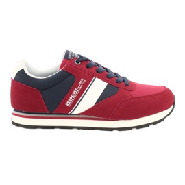 American Club RH14 Herren Sportschuhe weiß rot marineblau