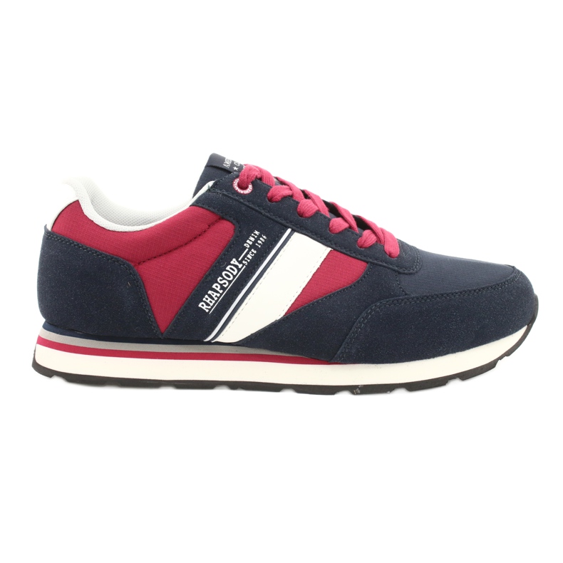 American Club RH14 Herren Sportschuhe weiß rot navy blau