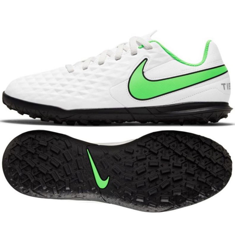Nike Tiempo Legend 8 Club Tf Jr AT5883 030 Fußballschuhe weiß weiß