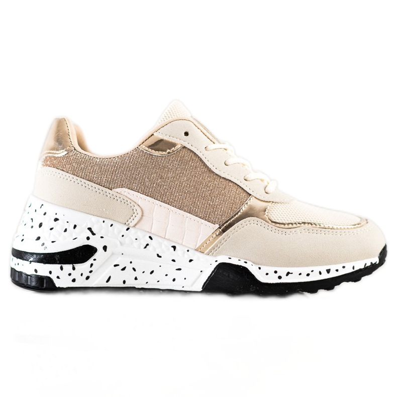 SHELOVET Turnschuhe mit goldenem Keil mehrfarbig