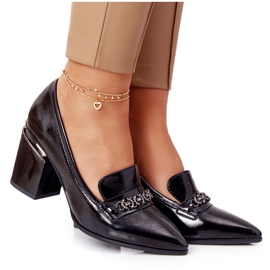 Elegante Pumps an einer Bar S.Barski Premium Black schwarz