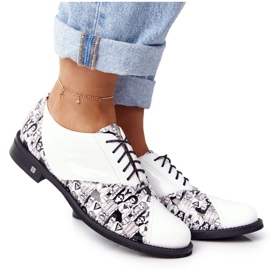 PV3 Visconi Lederschuhe Damen 7439294 Weiß-Schwarz