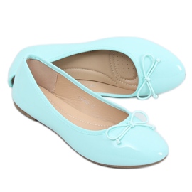 Mint lackierte Ballerinas 1JB-18181 Grün