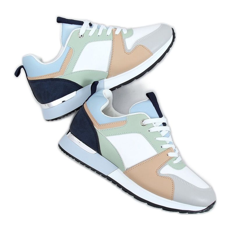 Mehrfarbige Sportschuhe B0-671 Blau