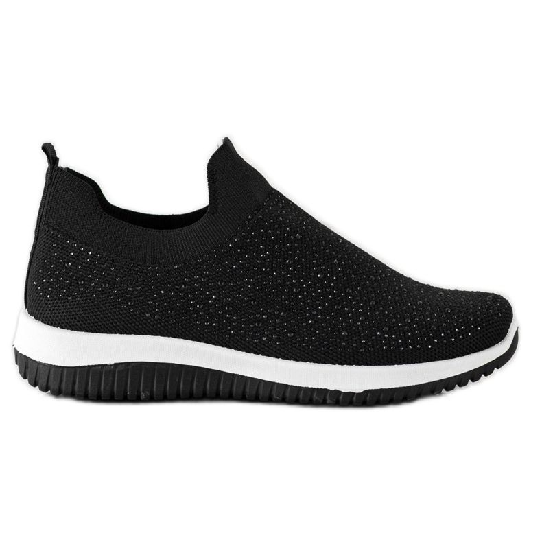 Renda Slip-on-Sneaker für den Frühling schwarz
