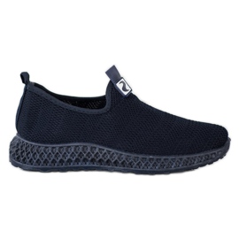 SHELOVET Frühling durchbrochene Slipons blau
