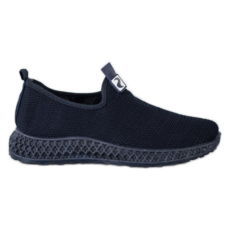 SHELOVET Frühling durchbrochene Slipons blau