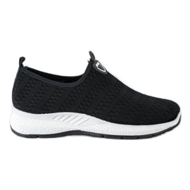 SHELOVET Leichte Slip-On-Sneakers schwarz