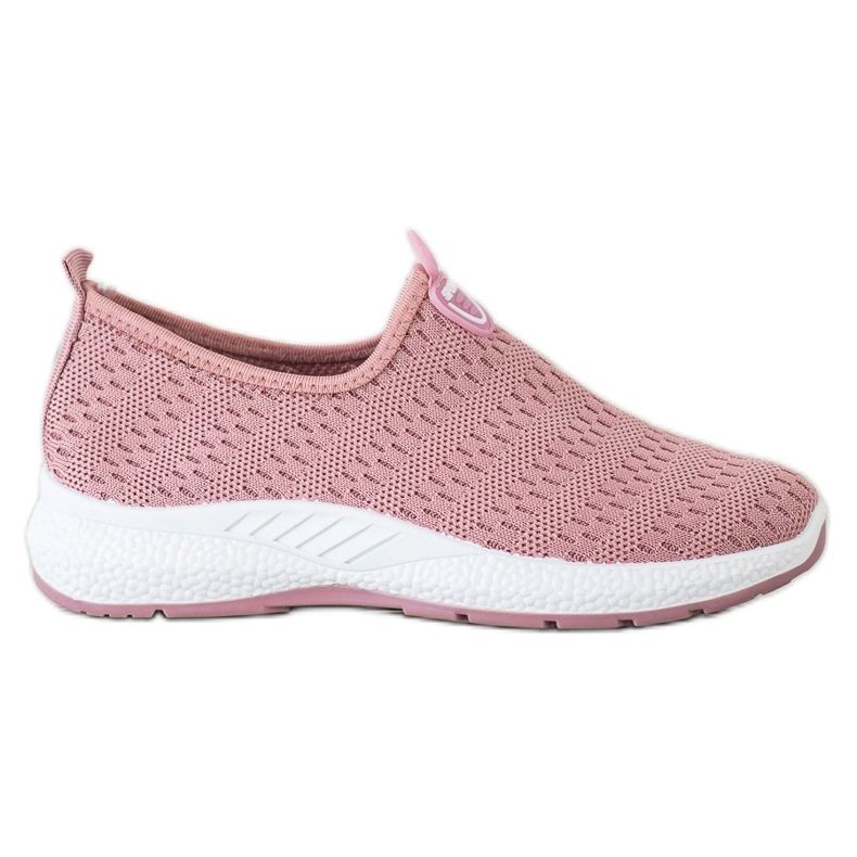 SHELOVET Leichte Slip-On-Sneakers rosa