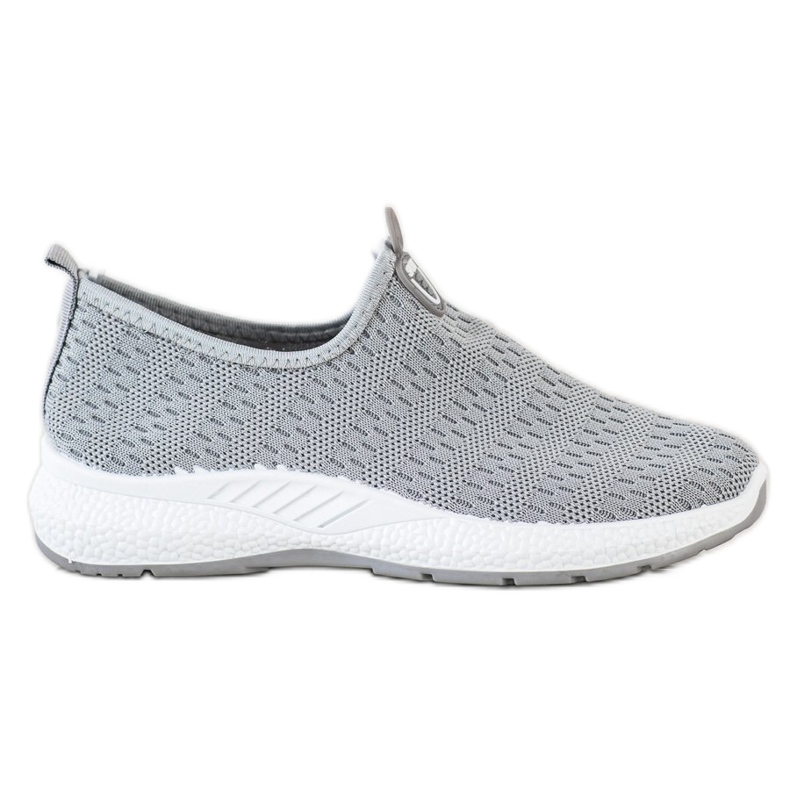 SHELOVET Leichte Slip-On-Sneakers grau
