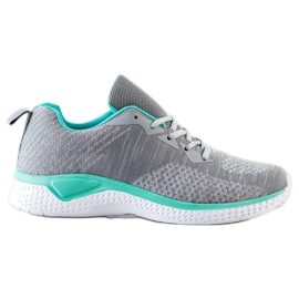 Bona Hellgraue Turnschuhe