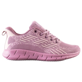 Bona Durchbrochene Sportschuhe lila