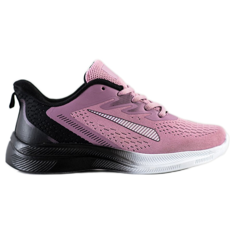 Bona Durchbrochene Sneaker für den Frühling schwarz violett rosa