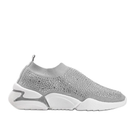 Eva silberfarbene Sportschuhe zum Hineinschlüpfen silber-