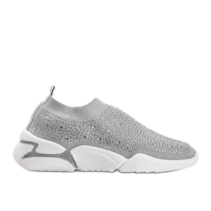 Eva silberfarbene Sportschuhe zum Hineinschlüpfen silber-