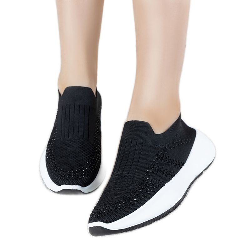 Lolly schwarze Slip-On-Sneakers