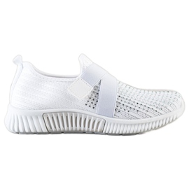 SHELOVET Sportschuhe mit Kristallen weiß