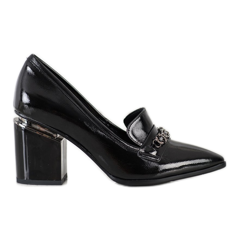 S. BARSKI Stylische Lackpumps schwarz