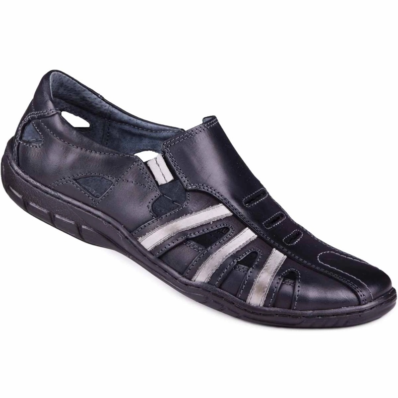 Kampol Herren durchbrochene Schuhe für den Sommer 16/10 schwarz