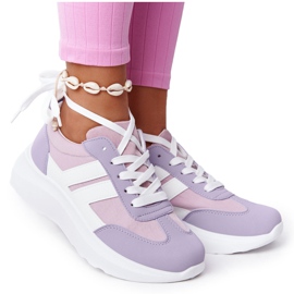 PS1 Damen Sportschuhe Sneakers Violet Holiday weiß violett rosa
