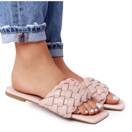 PS1 Beige Cheryl geflochtene Hausschuhe für Damen