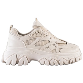 SHELOVET Beige Fashion Sneakers braun