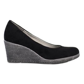 VINCEZA Wildlederpumps schwarz