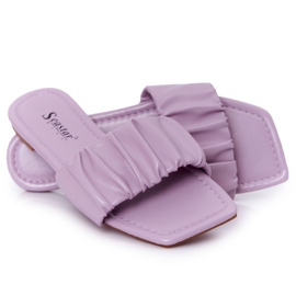 PS1 Klassische lila Hausschuhe für Damen, die gut aussehen