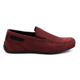 Polbut Herren Leder-Loafer 2105 bordeaux rot