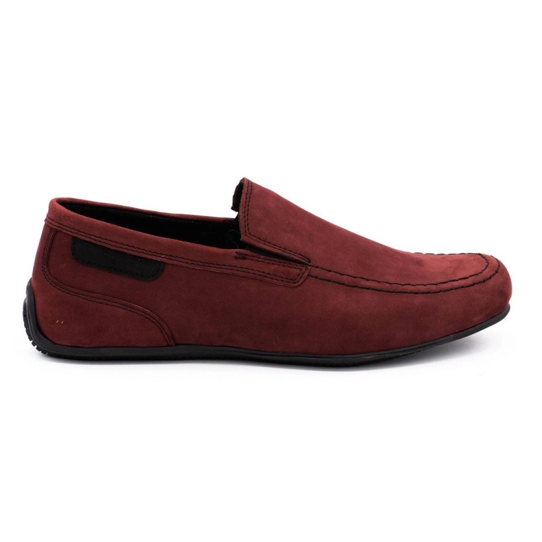 Polbut Herren Leder-Loafer 2105 bordeaux rot