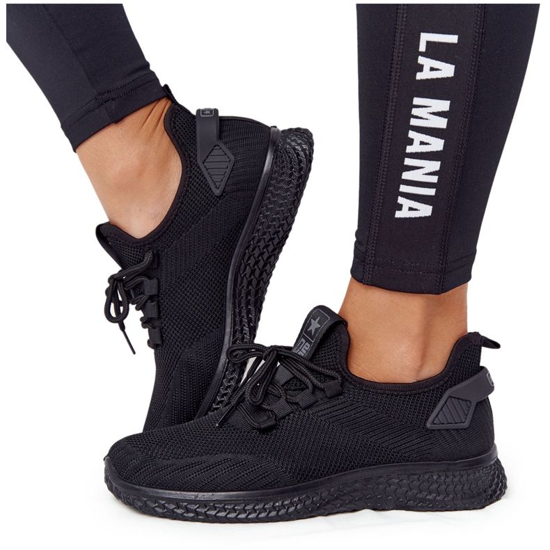 Damen-Slip-on Black Sports Schuhe schwarz